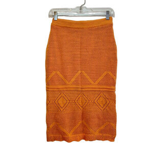 WILLOW & WIND Crochet Midi Pull-On Skirt